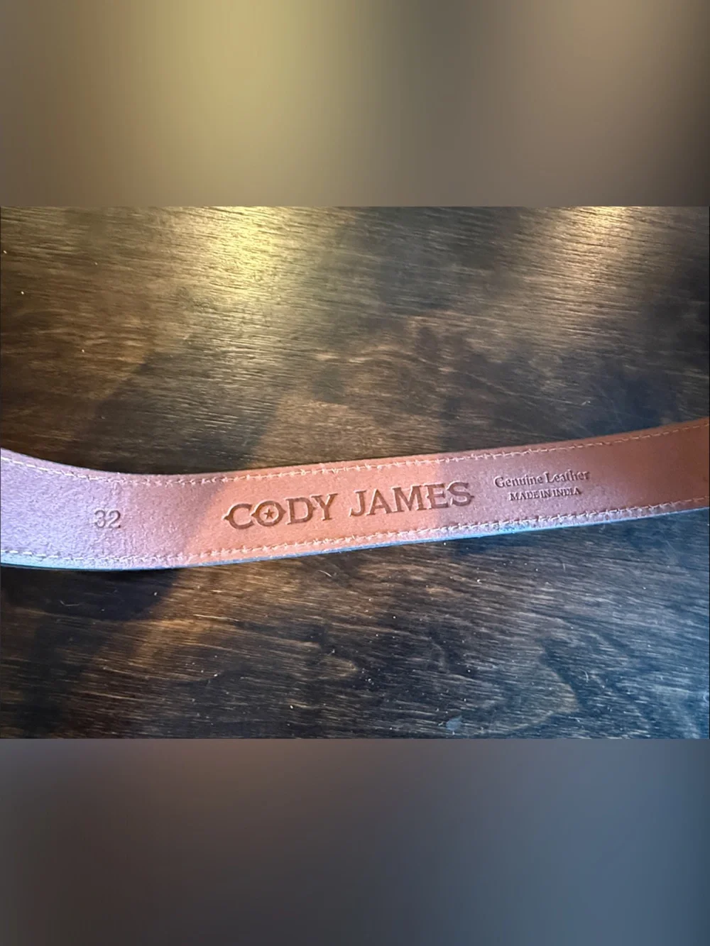 Cody James Women's Tooled Leather Belt in Tan with Turquoise Accents